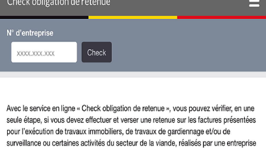 Vérifier l'obligation de retenue fiscale et ONSS